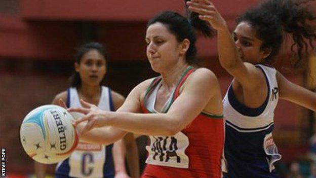 Wales wing attack Suzy Drane in action against Singapore