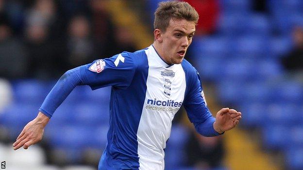 Emyr Huws in action for Birmingham City