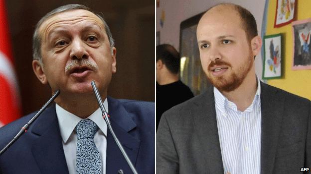 Recep Tayyip Erdogan and son Bilal