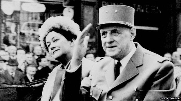 General Charles de Gaulle and his wife Yvonne