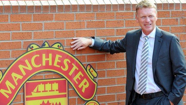 Moyes was named as Sir Alex Ferguson's successor on 9 May last year