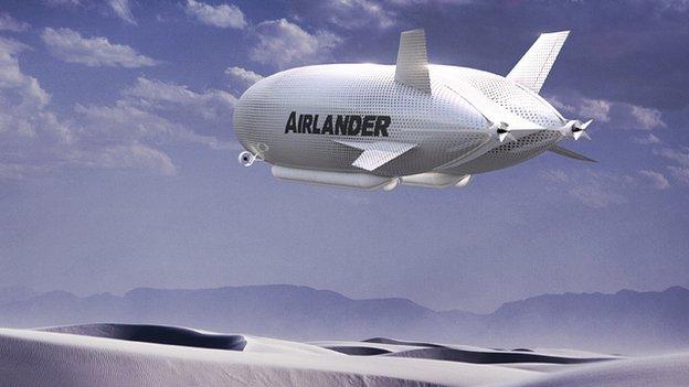 An illustration of HAV's Airlander airship