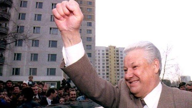 Former Russian President Boris Yeltsin