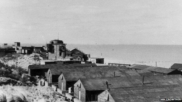 Archive photo of Spurn Point in WW1