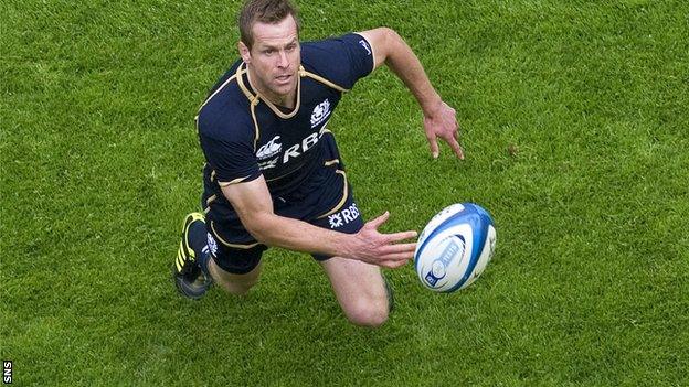 Scotland's record points-scorer Chris Paterson