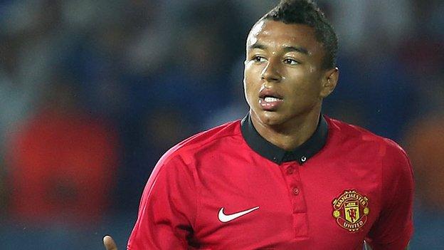 Manchester United striker Jesse Lingard