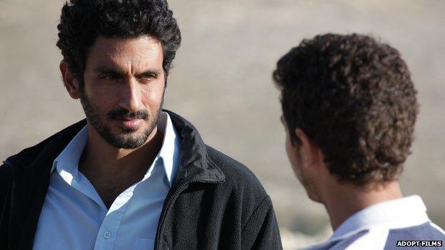 The character, Razi, an Israeli intelligence agent speaks to a Palestinian teenager, Sanfur in the movie Bethlehem