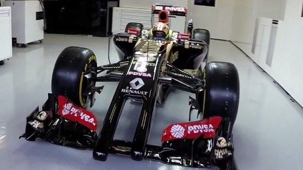 2014 Lotus F1 Team car