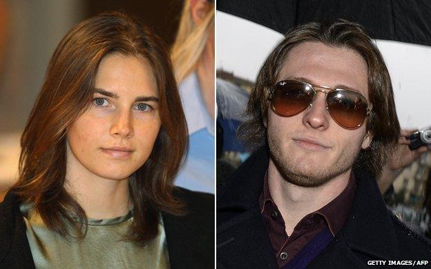 Amanda Knox and Raffaele Sollecito