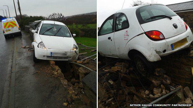 crash in Nether Haugh