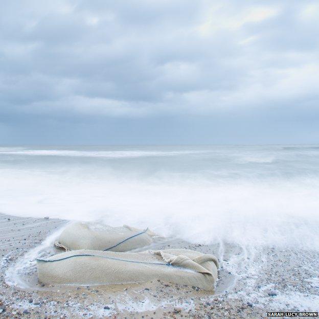 Beach at Thorpeness in Suffolk