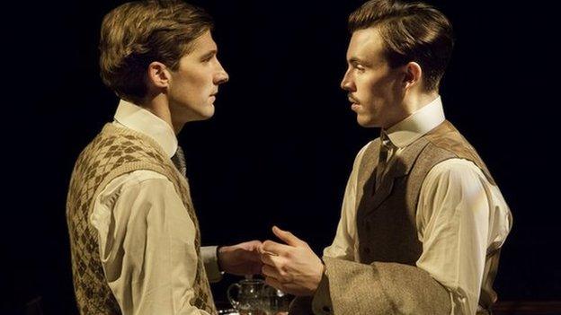 Gwilym Lee (Leonard Rawlinson) and Tom Hughes (Gerald Chater)