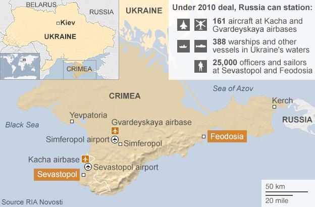 Map of Black Sea Fleet key locations