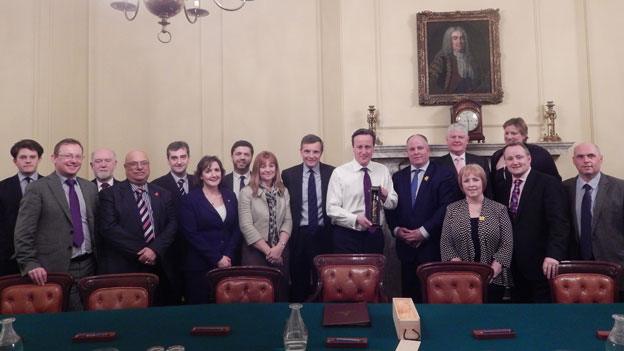 Members of the Welsh Conservatives with Prime Minister David Cameron