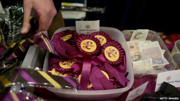 Merchandise on sale at the UKIP conference