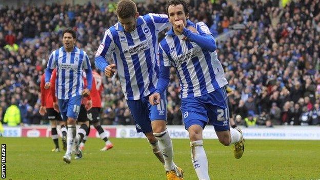 David Lopez celebrates