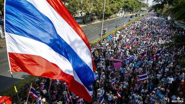 Protest in Bangkok (2 March 2014)