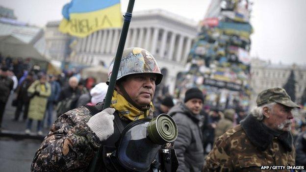 Independence Square in Kiev, Ukraine