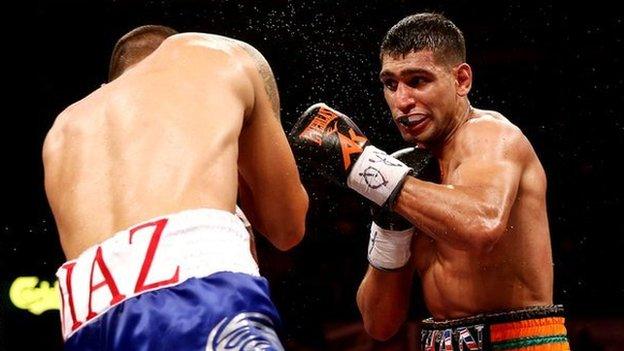 British former world champion Amir Khan