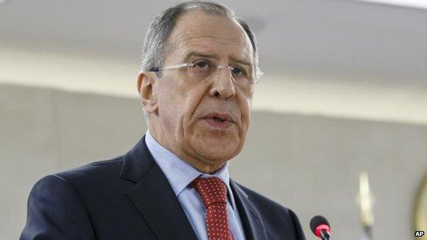 Sergei Lavrov in Geneva, 3 March