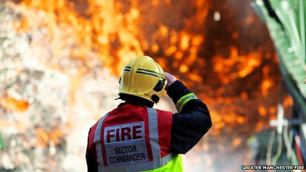 Salford recycling fire