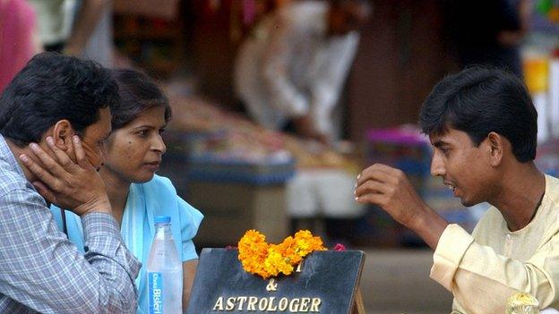 Astrologer and two clients