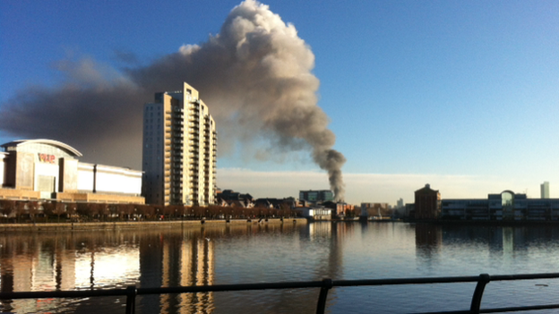 Salford recycling fire