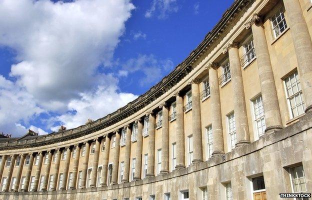 Bath stone buildings -