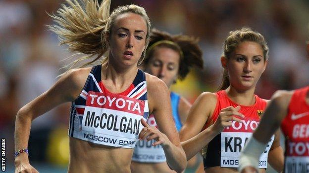 Eilish McColgan in action for GB & NI