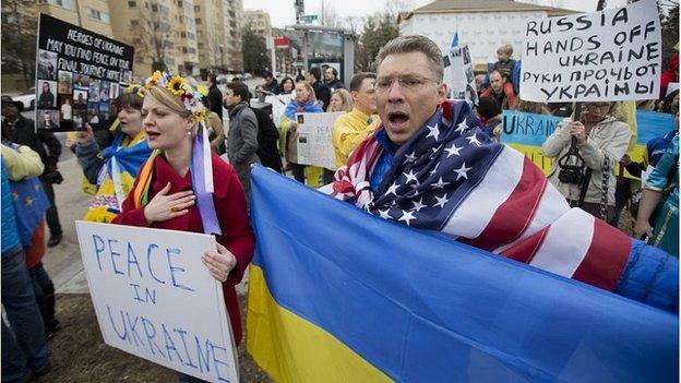 Anti-Russian demonstration in Washington DC