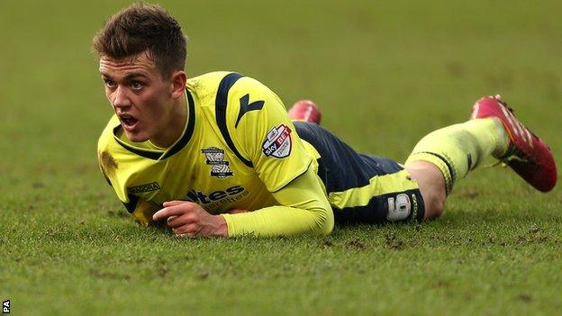 Emyr Huws in action for Birmingham City