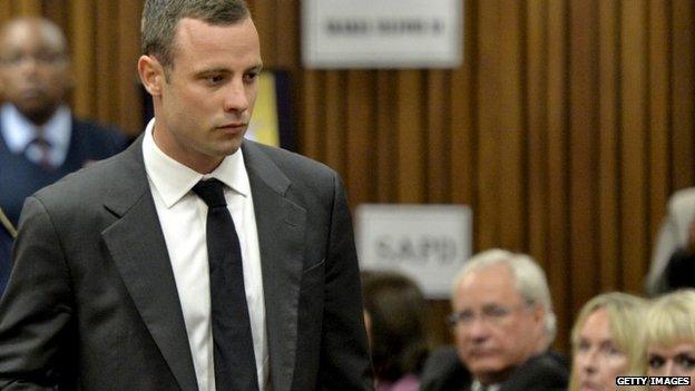 Oscar Pistorius at the Pretoria High Court on 3 March 2014