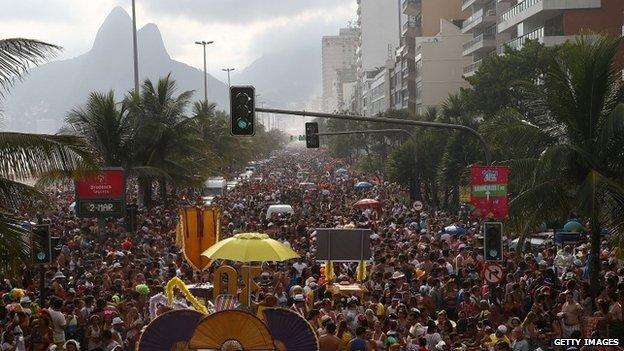 Carnival in Ipanema, Rio, 2 March 14