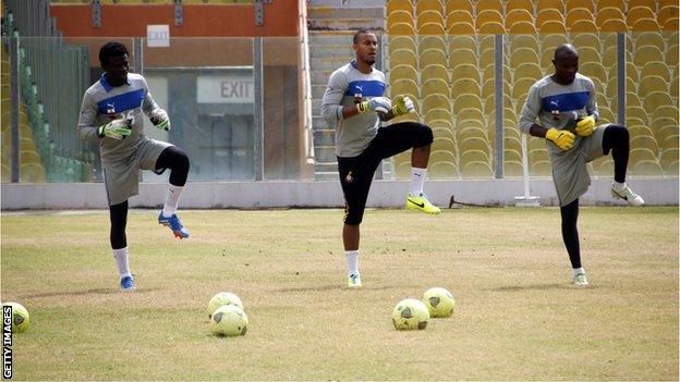 Fatau Dauda, Adam Kwarasey and Daniel Agyei