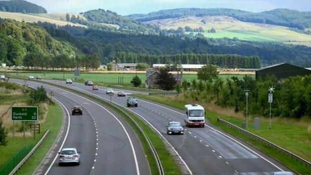 The scenery on the A9 can distract motorists