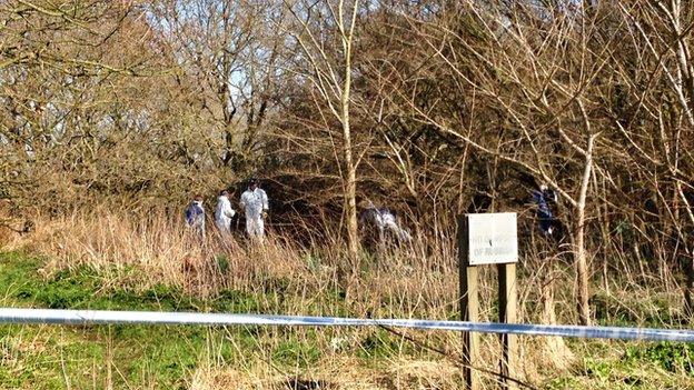 Scene of the find in Ufford