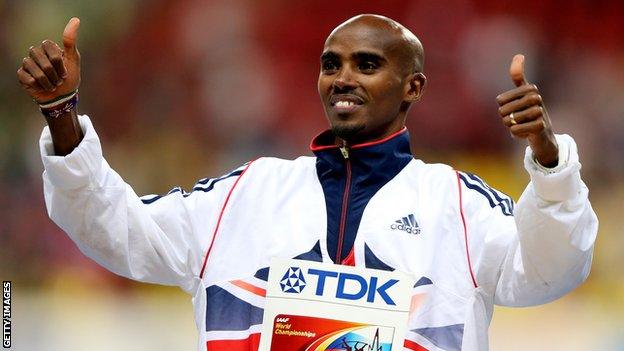 Double Olympic champion Mo Farah