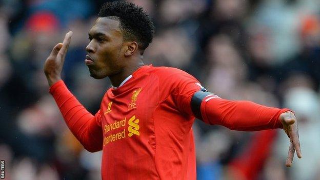 Liverpool and England striker Daniel Sturridge