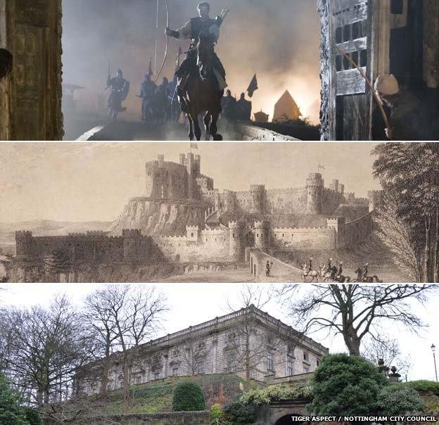 Robin Hood BBC One Series and Nottingham's medieval castle