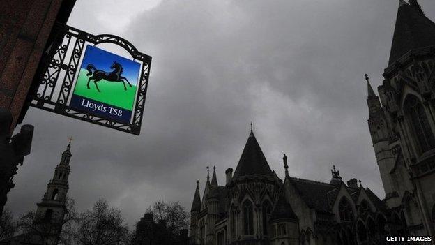 Lloyds banking sign