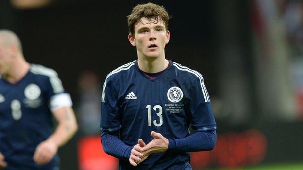 Scotland debutant Andrew Robertson