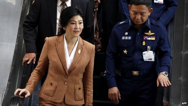 File photo of Thai Prime Minister Yingluck Shinawatra