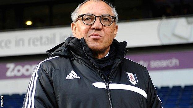 Fulham manager Felix Magath