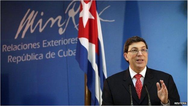 Cuban Foreign minister Bruno Rodriguez