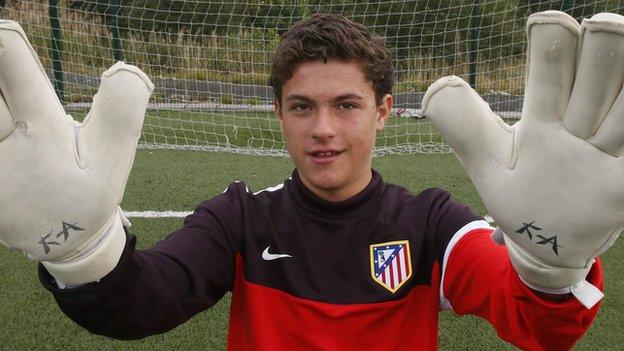 Joshua Rae was on trial with Atletico Madrid