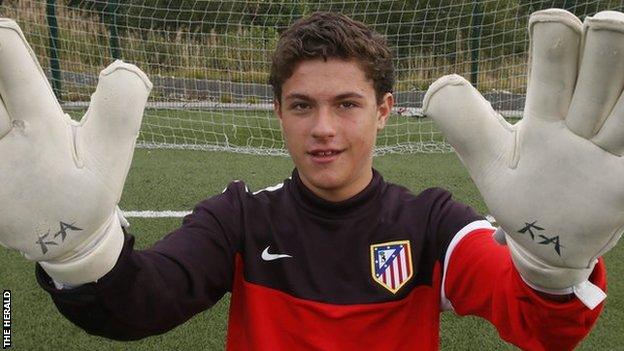 Joshua Rae was on trial with Atletico Madrid