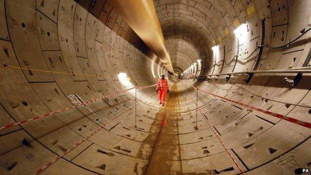 First completed section of Crossrail between Royal Oak and Farringdon.