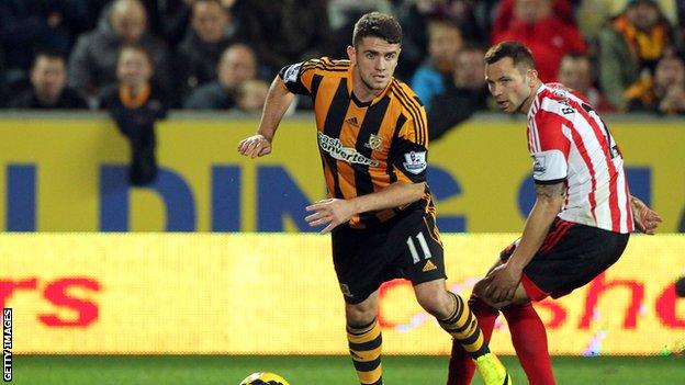 Hull City midfielder Robbie Brady