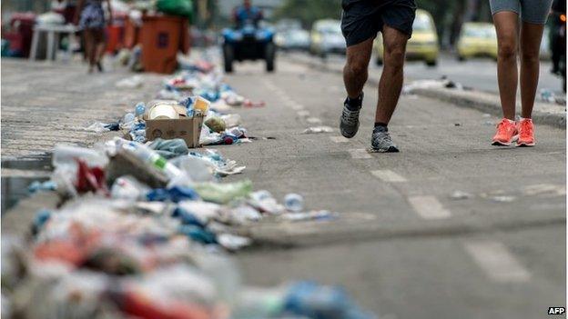 Runners in Rio de Janeiro