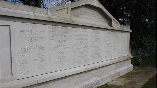 1914-1918 memorial at Brookwood